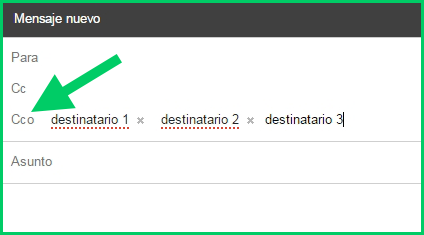Cómo enviar un correo a varios destinatarios a la vez.